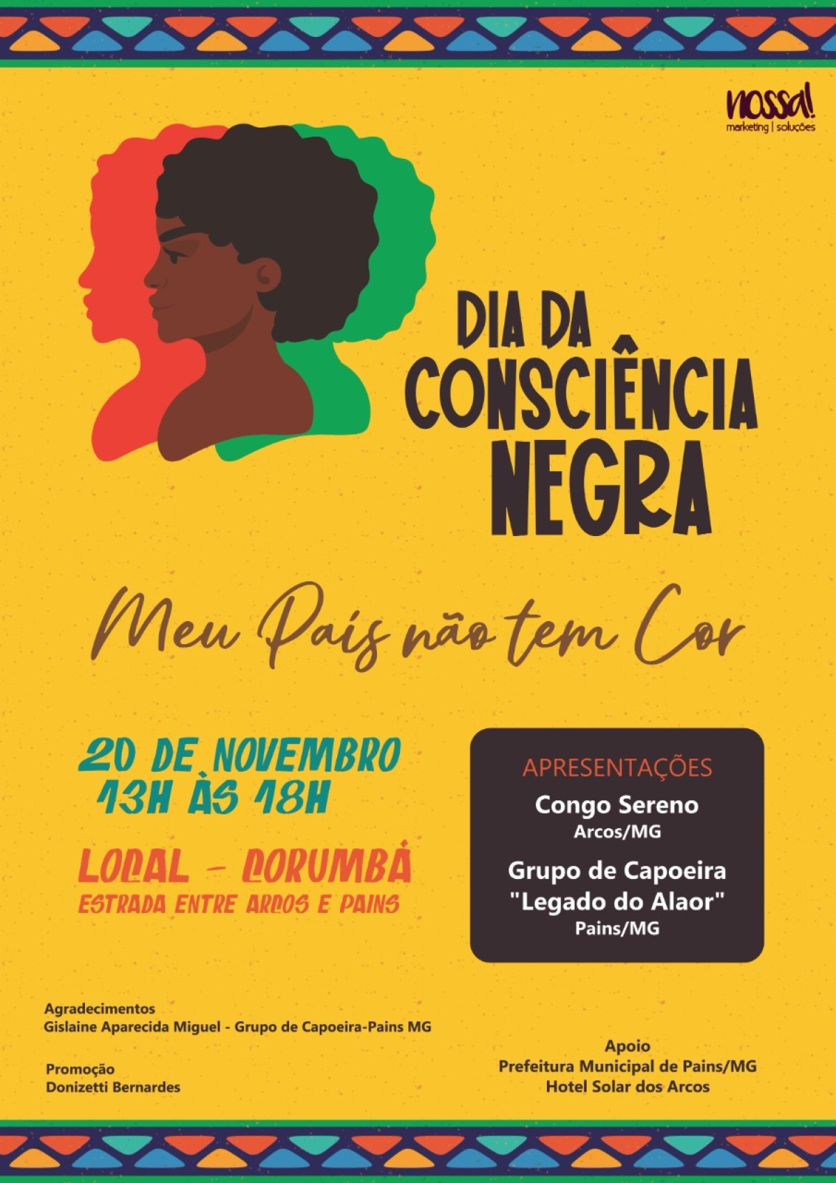 2ª Comemoração do Dia da Consciência Negra será realizada na comunidade do Corumbá