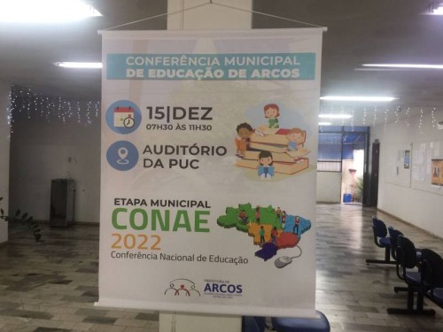 Conferência Municipal de Educação de Arcos acontecerá no dia 15 de dezembro