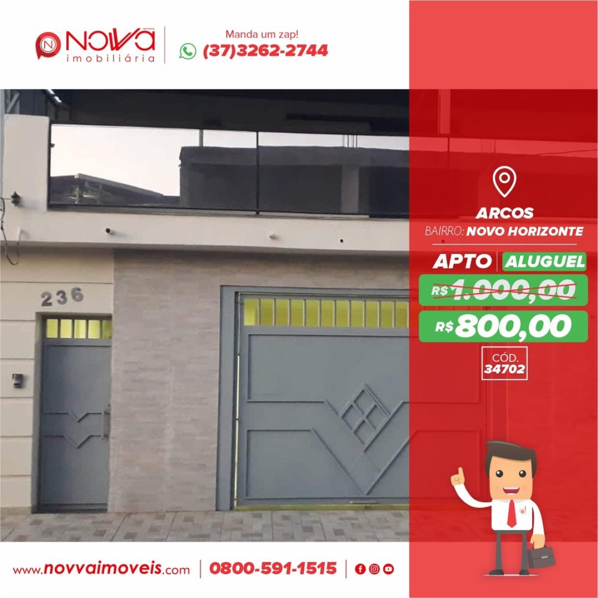 Oportunidade - Casa para alugar no bairro Novo Horizonte