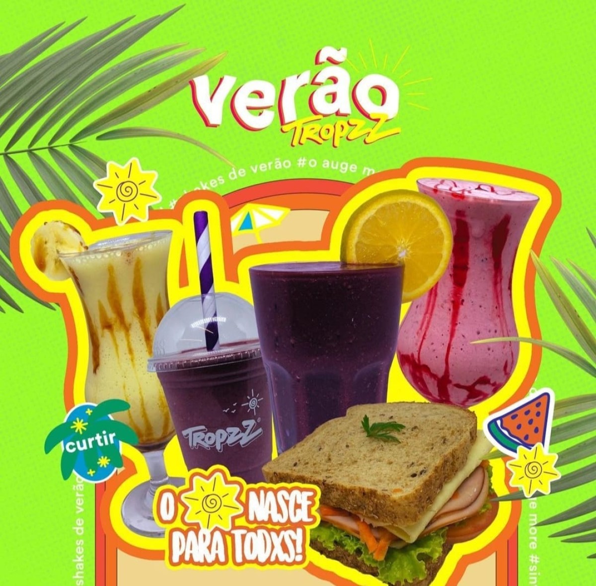 O Verão já chegou na Tropzz e o novo cardápio também!
