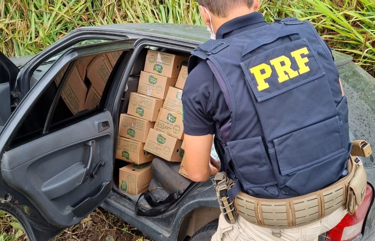 Em Bom Despacho, Polícia Rodoviária Federal apreende caixas de queijos furtadas na BR-262