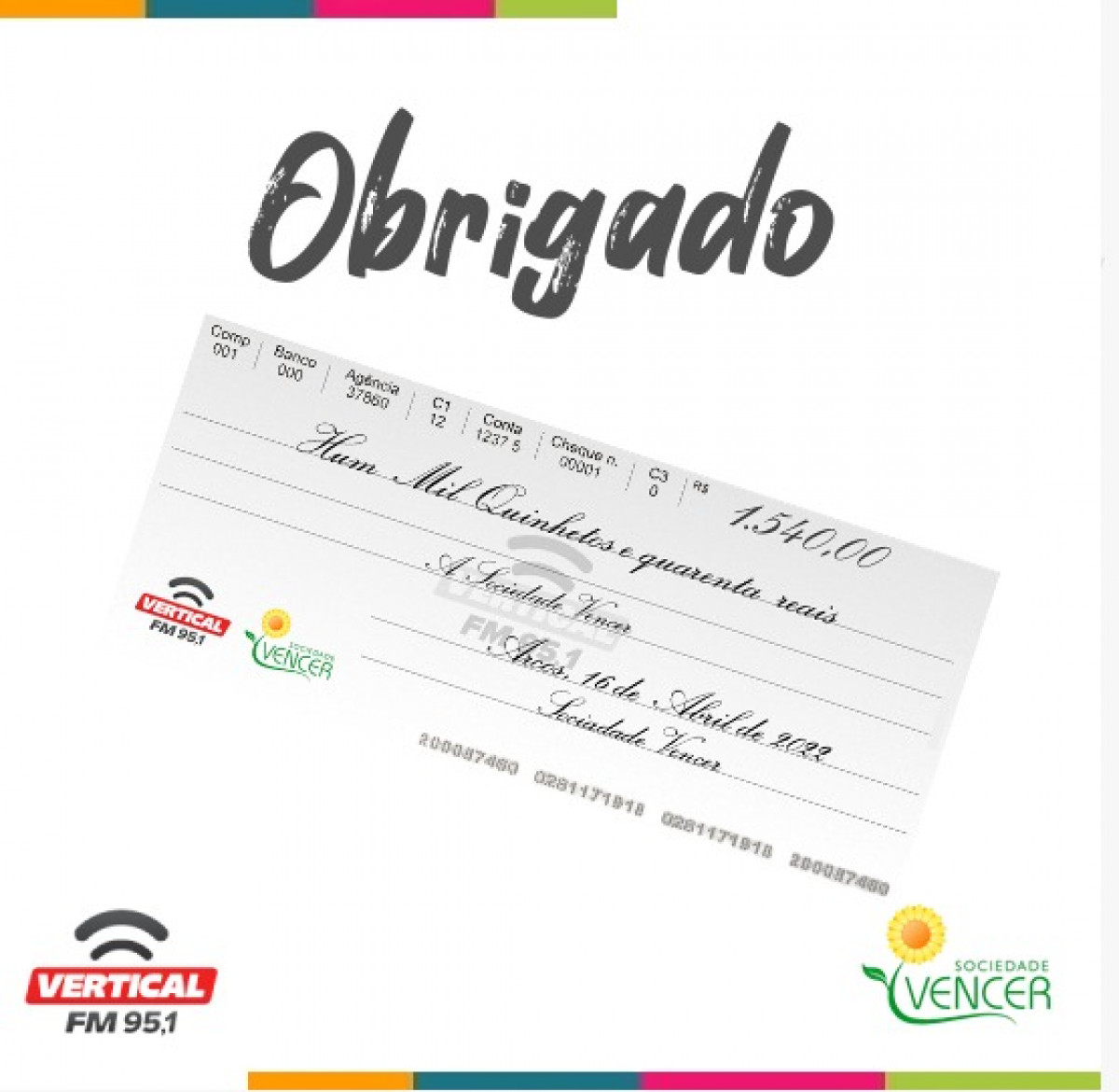 Mais uma vez a Vertical FM dá um show de solidariedade com a promoção Páscoa Solidária.