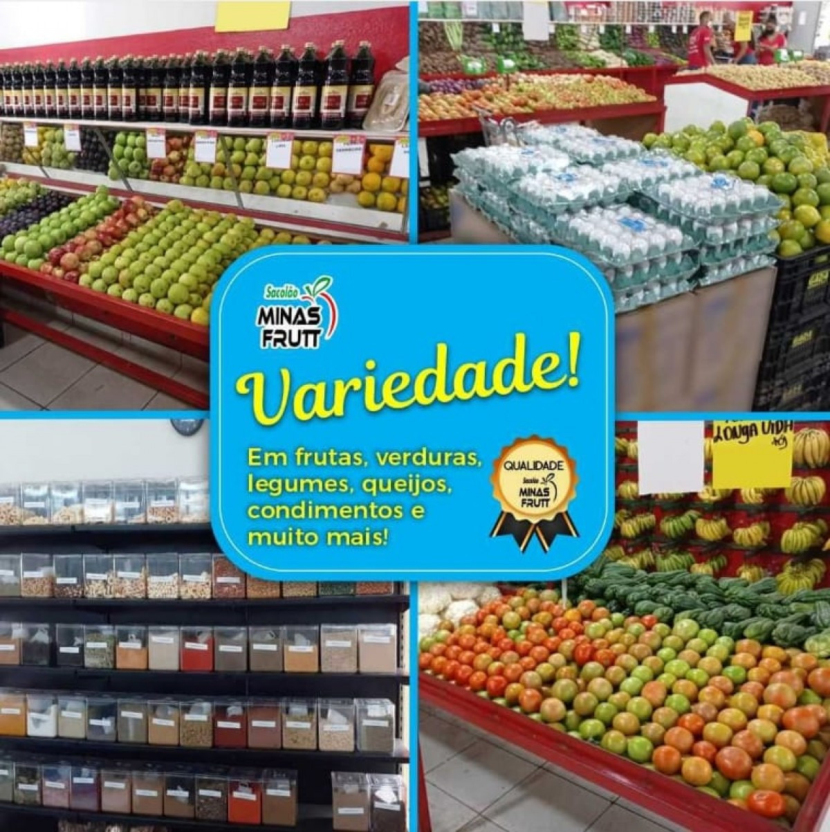 Variedade é no Sacolão Minas Frutt