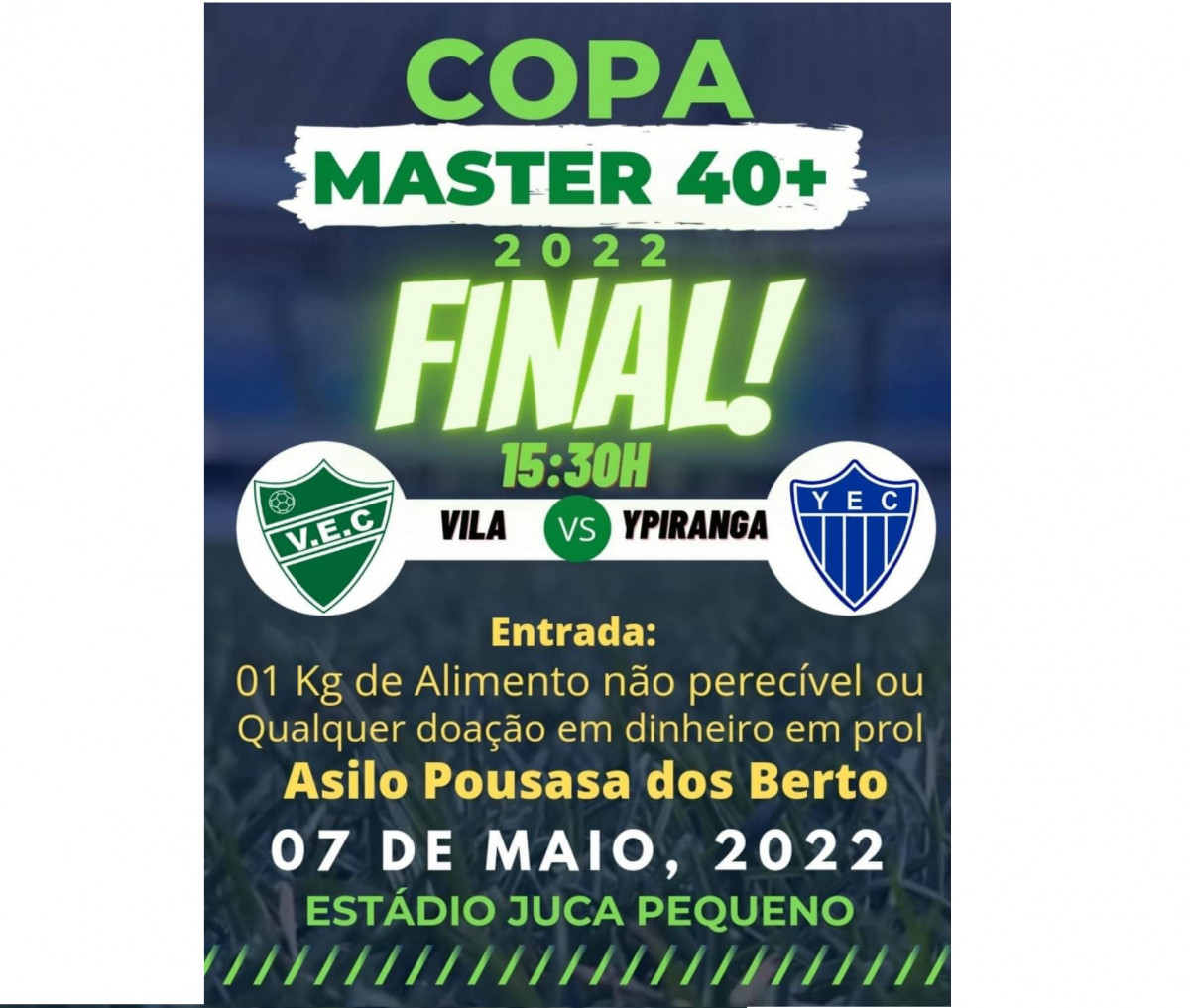 Esporte - Copa Master 40+ chega a grande final nesse final de semana!!