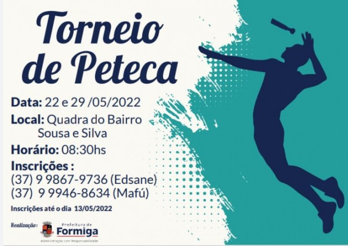 Inscrições para o Torneio de Peteca na cidade de Formiga estão abertas