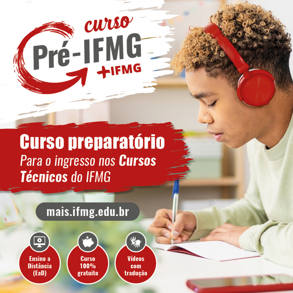 IFMG começa a ofertar curso preparatório para seu exame de seleção