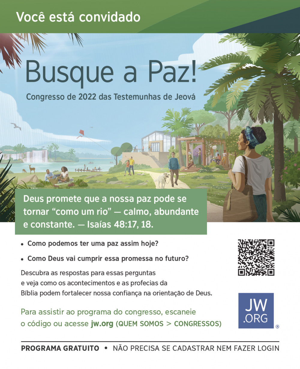 Congresso mundial online reunirá milhões de pessoas para falar sobre “paz”