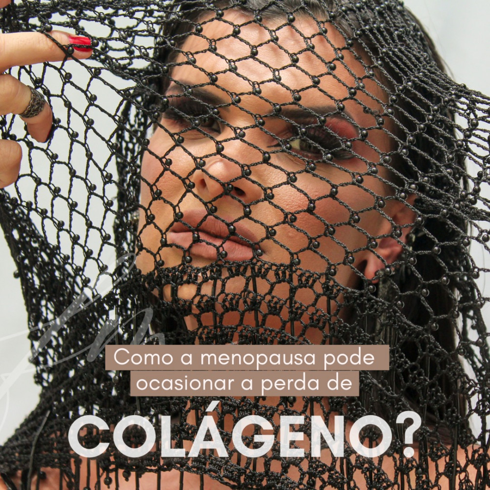 Como a menopausa pode ocasionar a perda de colágeno?