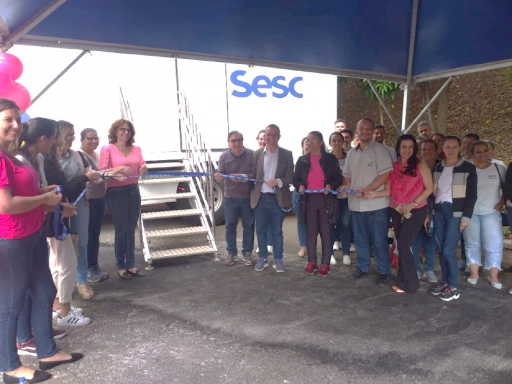 Saúde - Arcos recebe oficialmente a unidade móvel Sesc Saúde Mulher