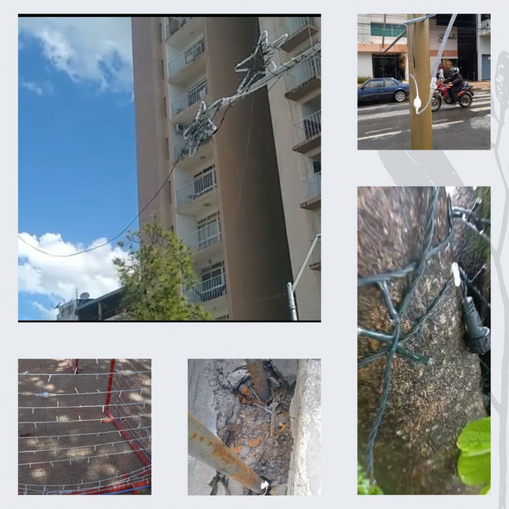 Mais uma vez a decoração de Natal em Arcos vira alvo de vandalismo