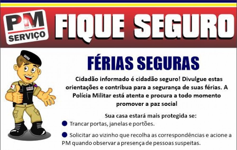 Polícia Militar inicia 'Operação Férias Seguras 2023'