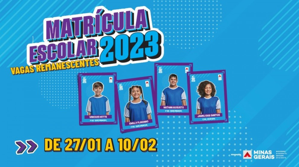 Inscrições para vagas remanescentes na rede estadual de ensino começaram na última sexta-feira (27/01)