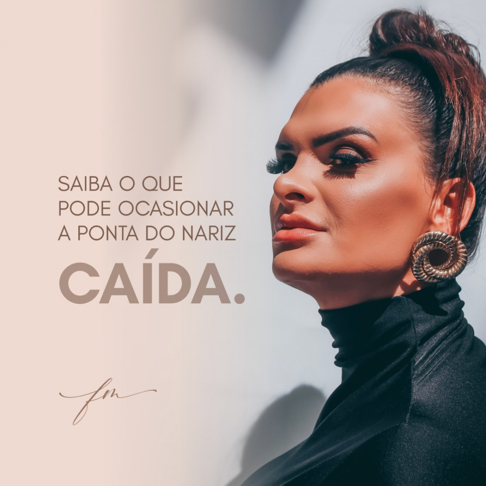 Saiba o que pode ocasionar a ponta do nariz caída