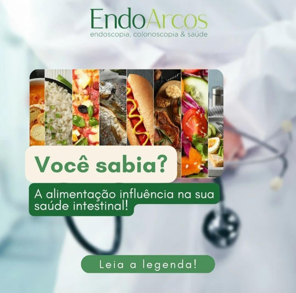 A alimentação é um dos principais fatores que influenciam a saúde intestinal.