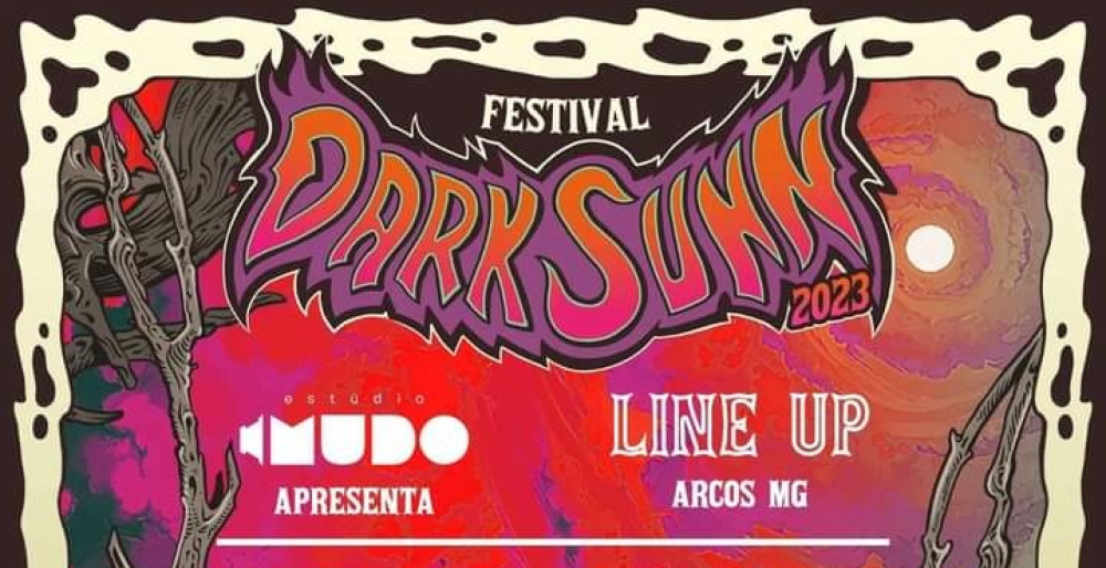 4ª edição do festival de rock autoral “Dark Sunn Festival” acontece em Arcos, dia 22 de julho
