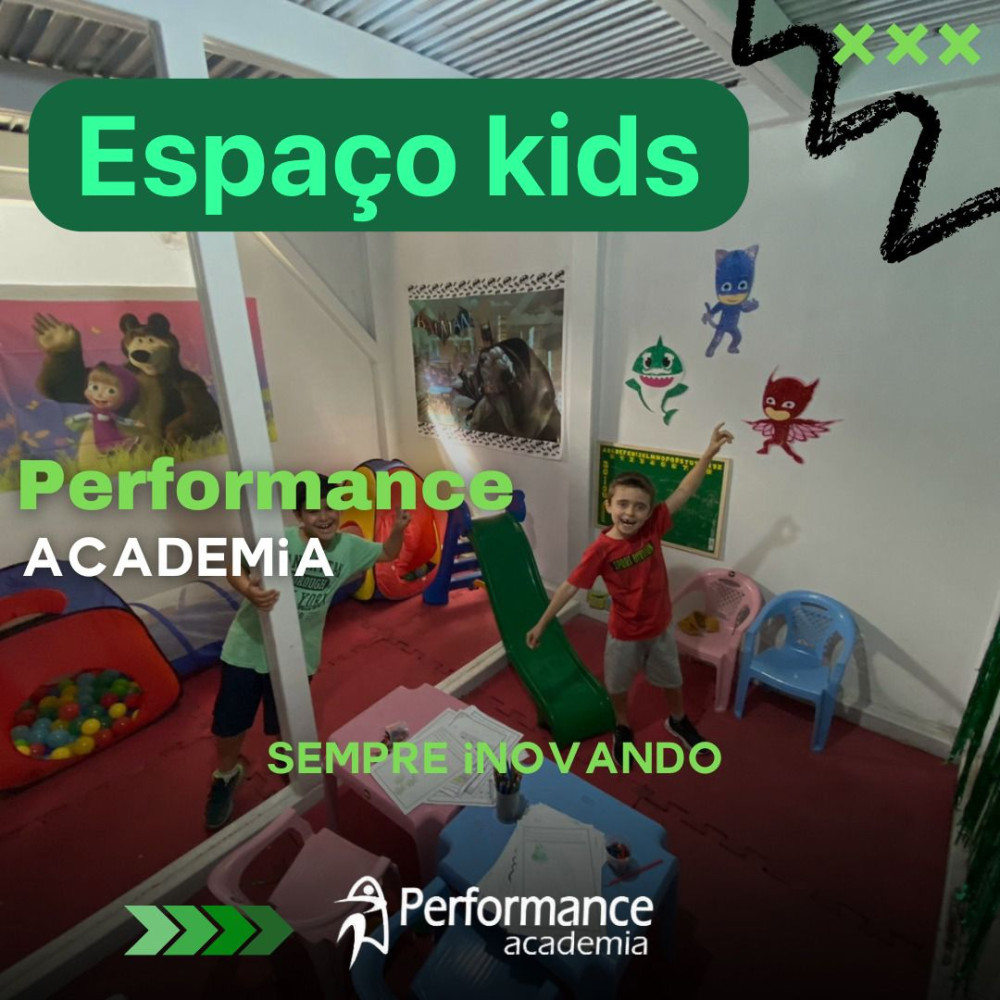 Espaço Kids: o novo ambiente para crianças na Performance Academia