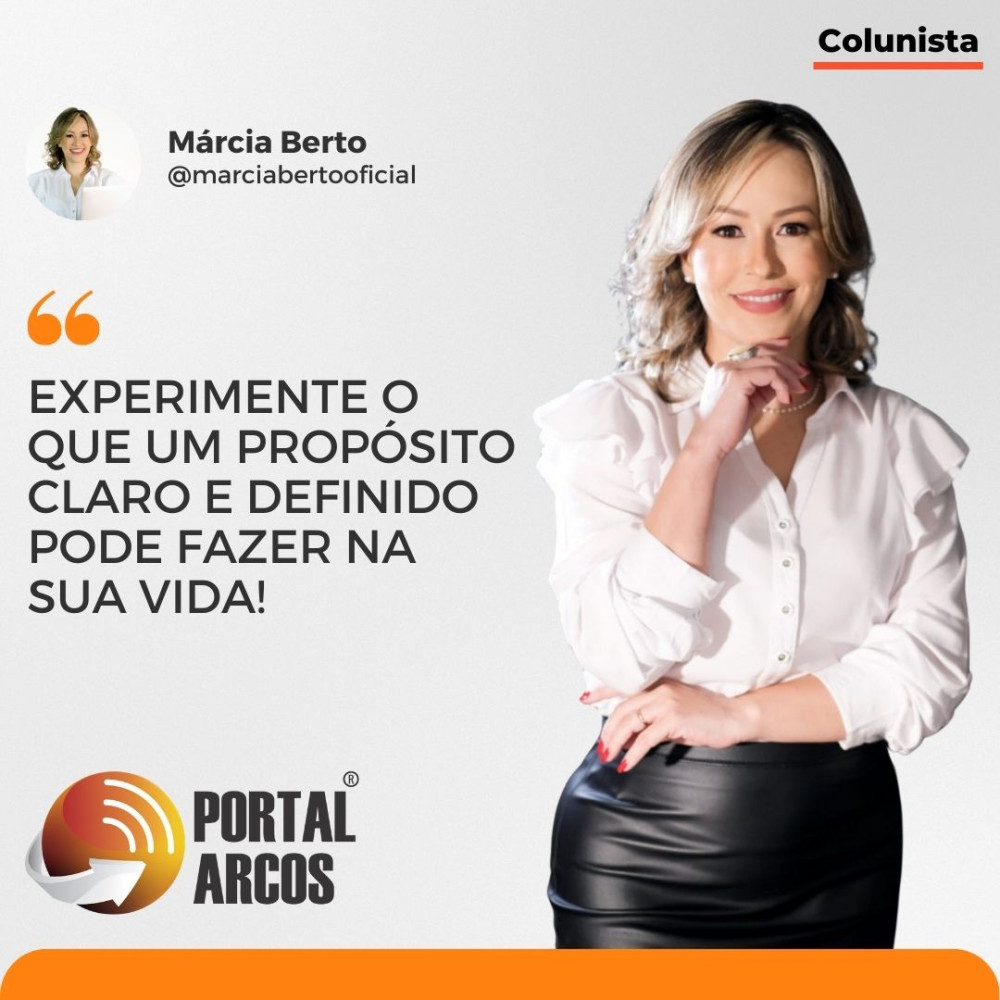 Experimente o que um propósito claro e definido pode fazer na sua vida!