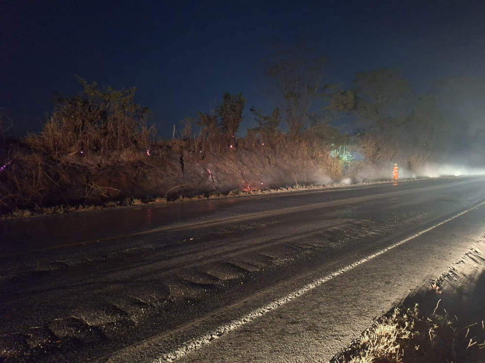 Ocorrência de incêndio é atendida no município na noite desta terça-feira