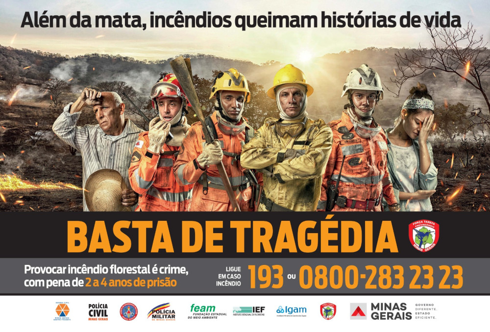 Corpo de Bombeiros alerta quanto à importância da prevenção de queimadas