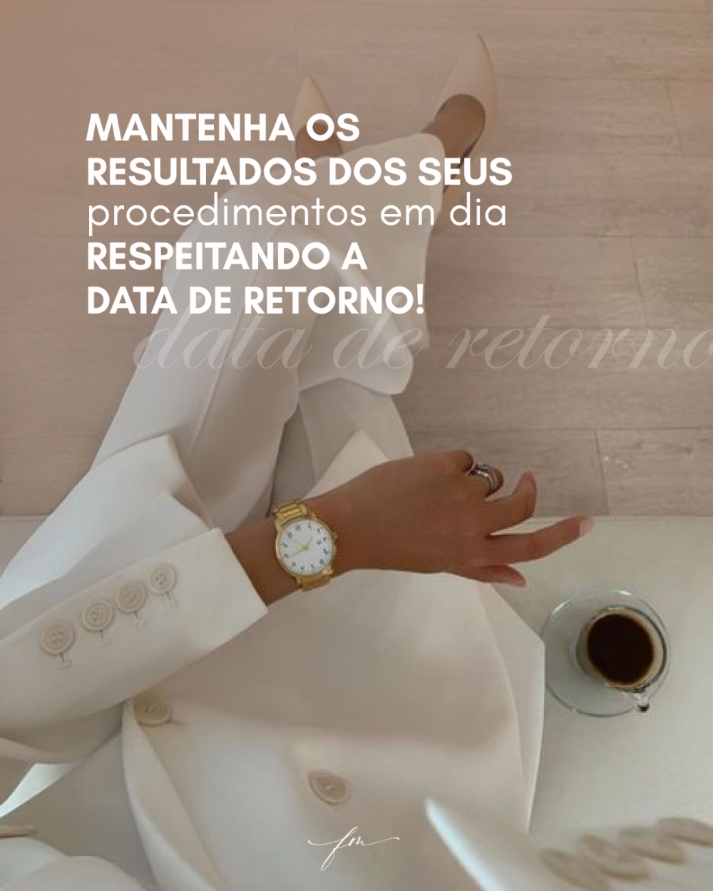 Mantenha os resultados dos seus procedimentos em dia respeitando a data de retorno