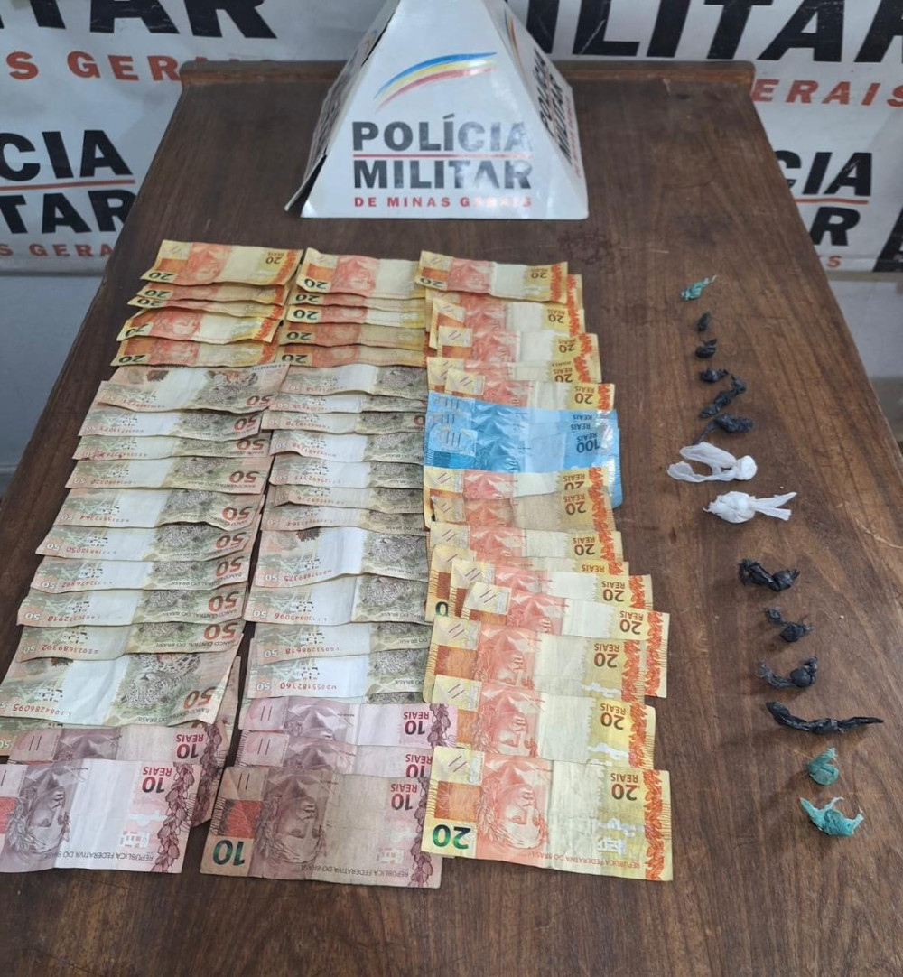 Polícia Militar captura foragido da justiça e apreende drogas, dinheiro e material furtado
