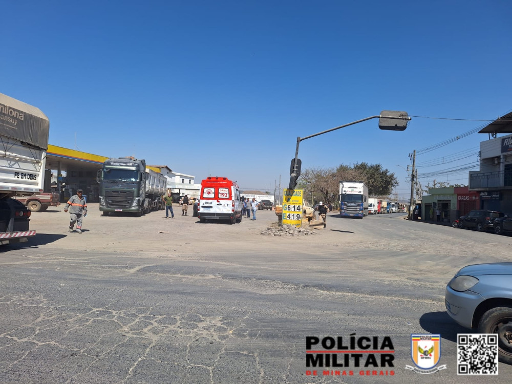Homem de 78 anos é atropelado no pátio do Posto Teixeirinha em Arcos