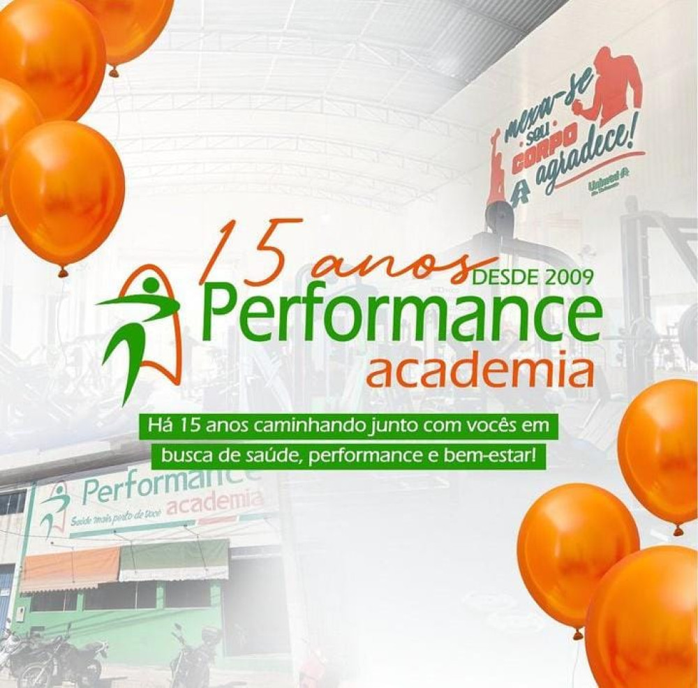 15 anos da Performance Academia!
