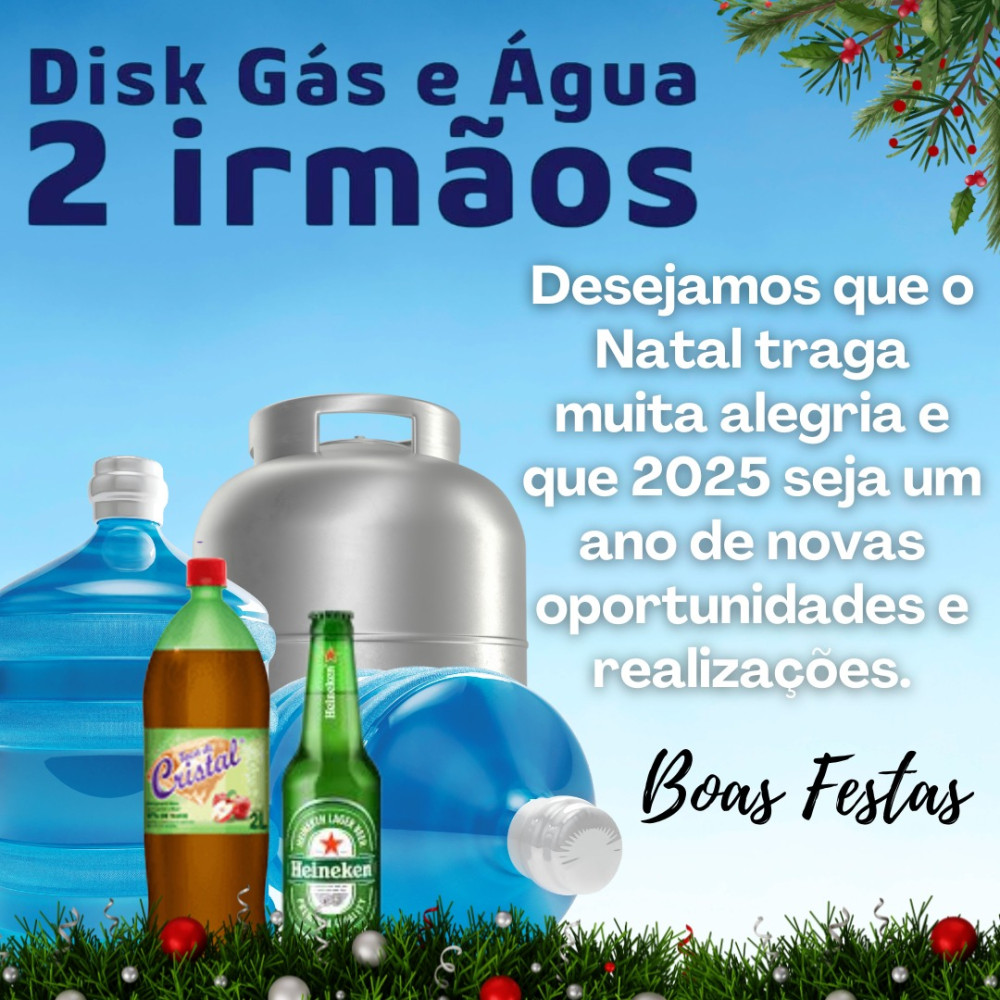 A Disk Gás e Água 2 Irmãos celebra um ano de conquistas e agradece a todos os clientes e parceiros pela confiança e apoio em 2024!