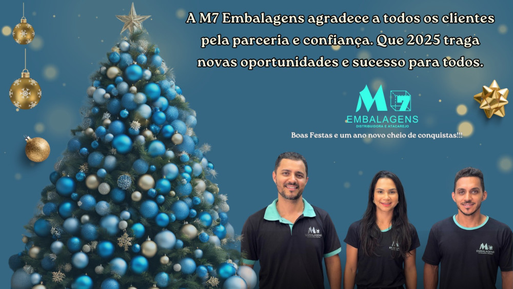 A M7 Embalagens agradece a todos os clientes e parceiros pela confiança e colaboração ao longo de 2024
