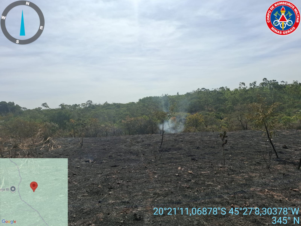 Incêndio de grandes proporções mobiliza bombeiros na Fazenda Luanda