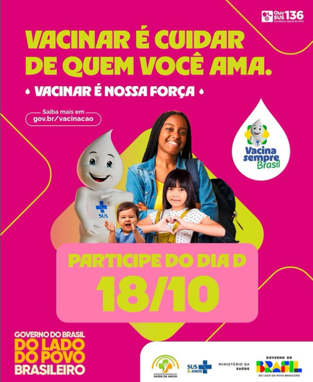 Acontece amanhã o “Dia D de Multivacinação” para crianças e adolescentes