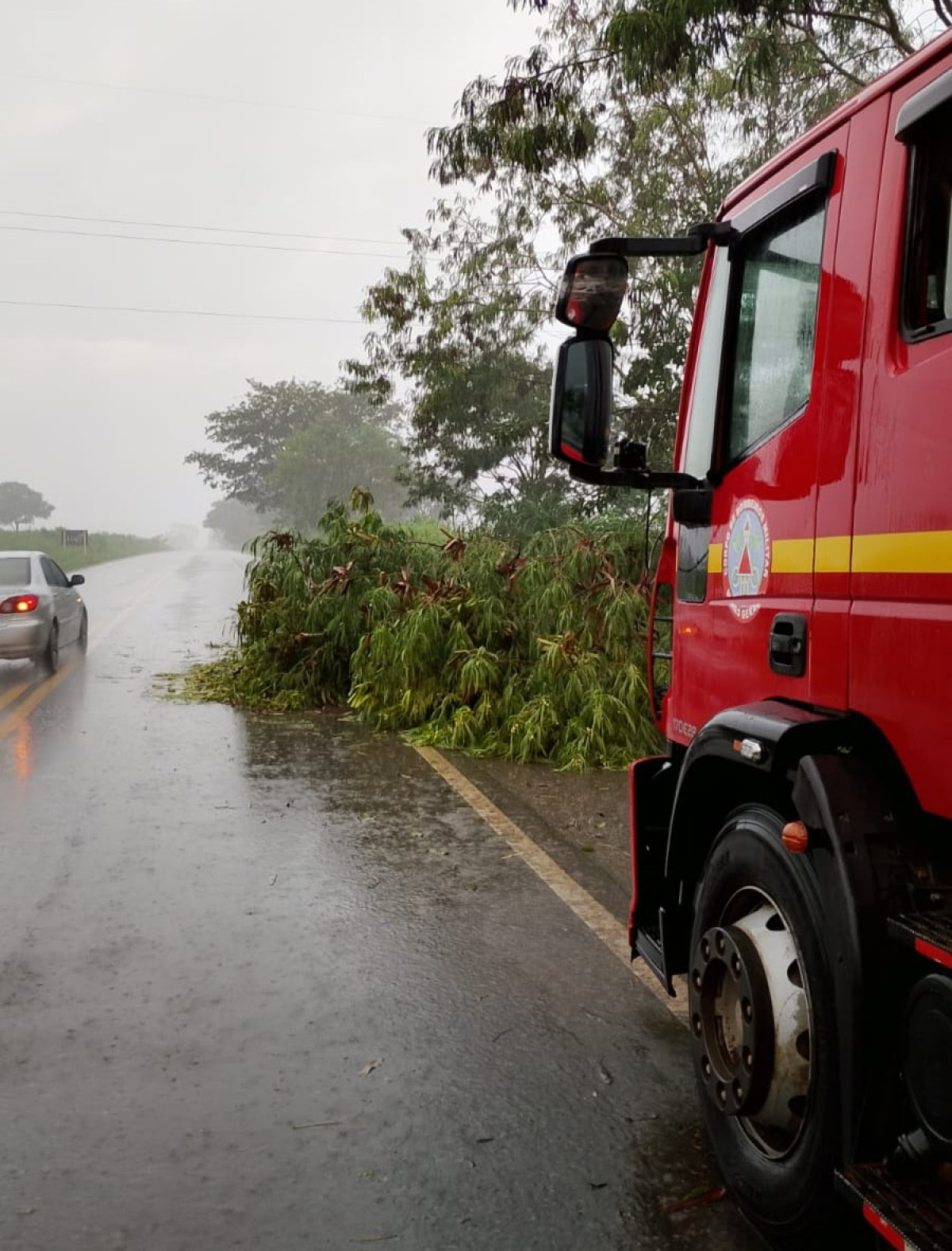 Corpo de Bombeiros elimina risco em trecho da BR‑354