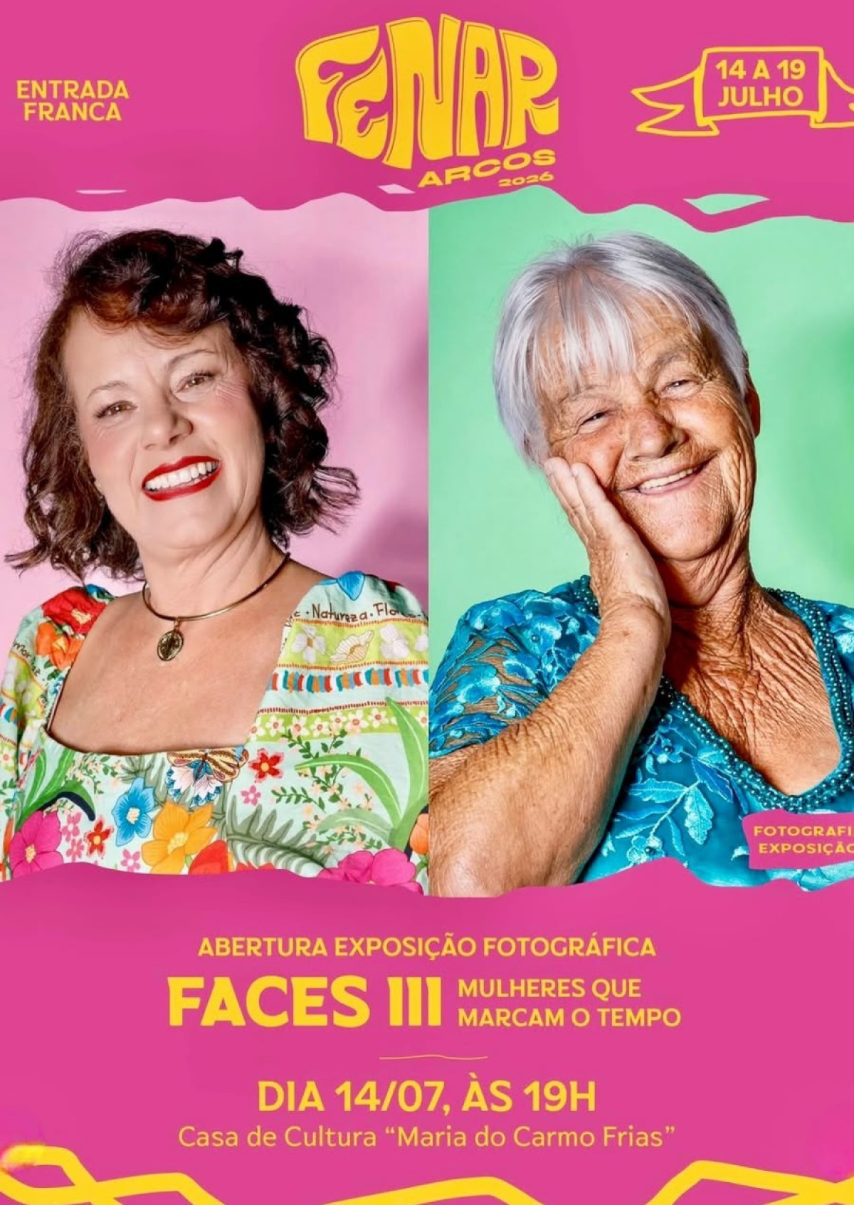 Faces III transforma histórias de mulheres arcoenses em retratos de grande formato