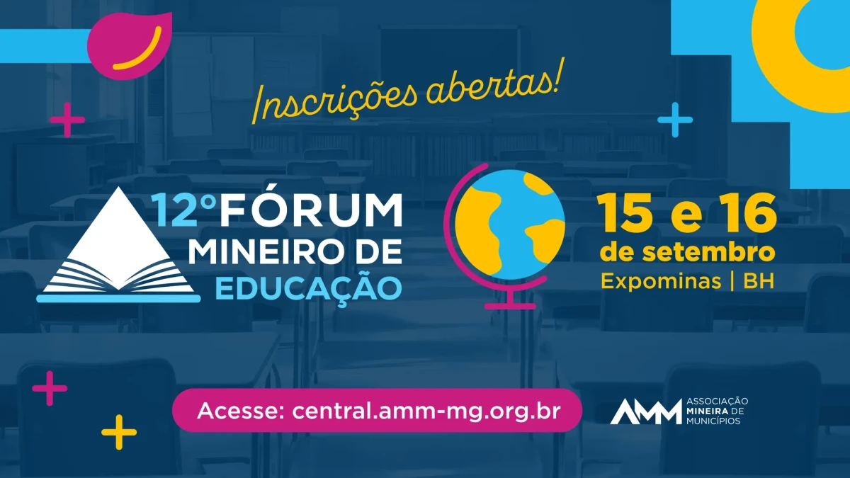 Abertas as inscrições para o 12° Fórum Mineiro de Educação