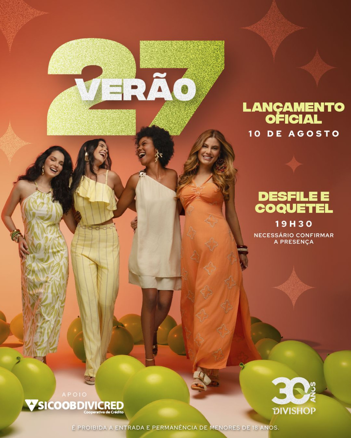 Verão 2027 ganha as passarelas do Divishop em noite de moda, tendências e inspiração