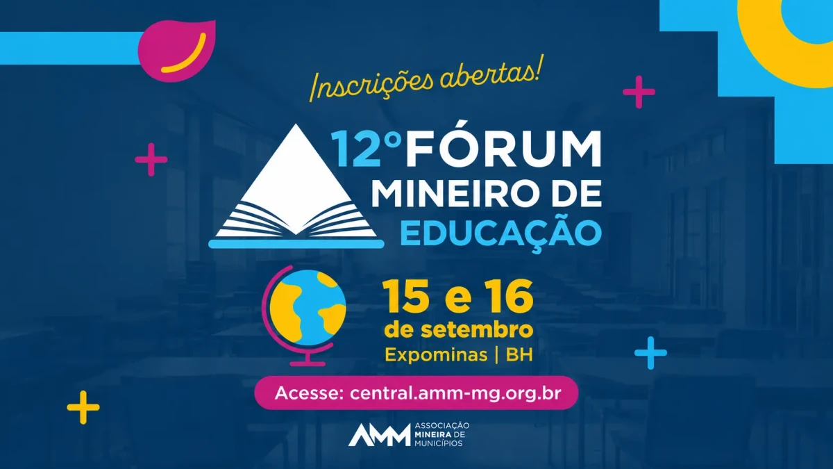 Educação municipal será o foco do 12º Fórum Mineiro de Educação
