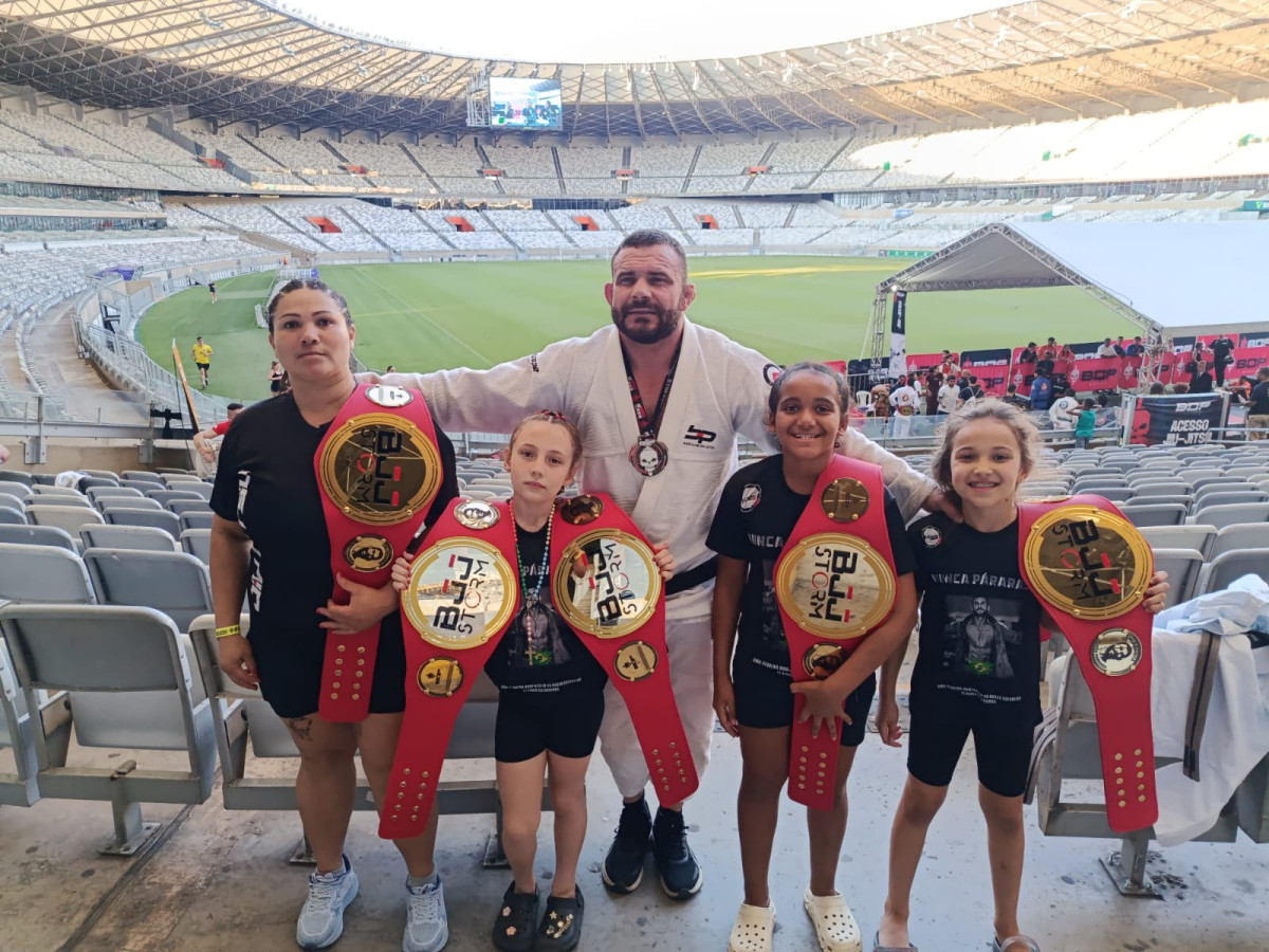Tatame do Bem conquista cinco cinturões no BOP Games no estádio do Mineirão