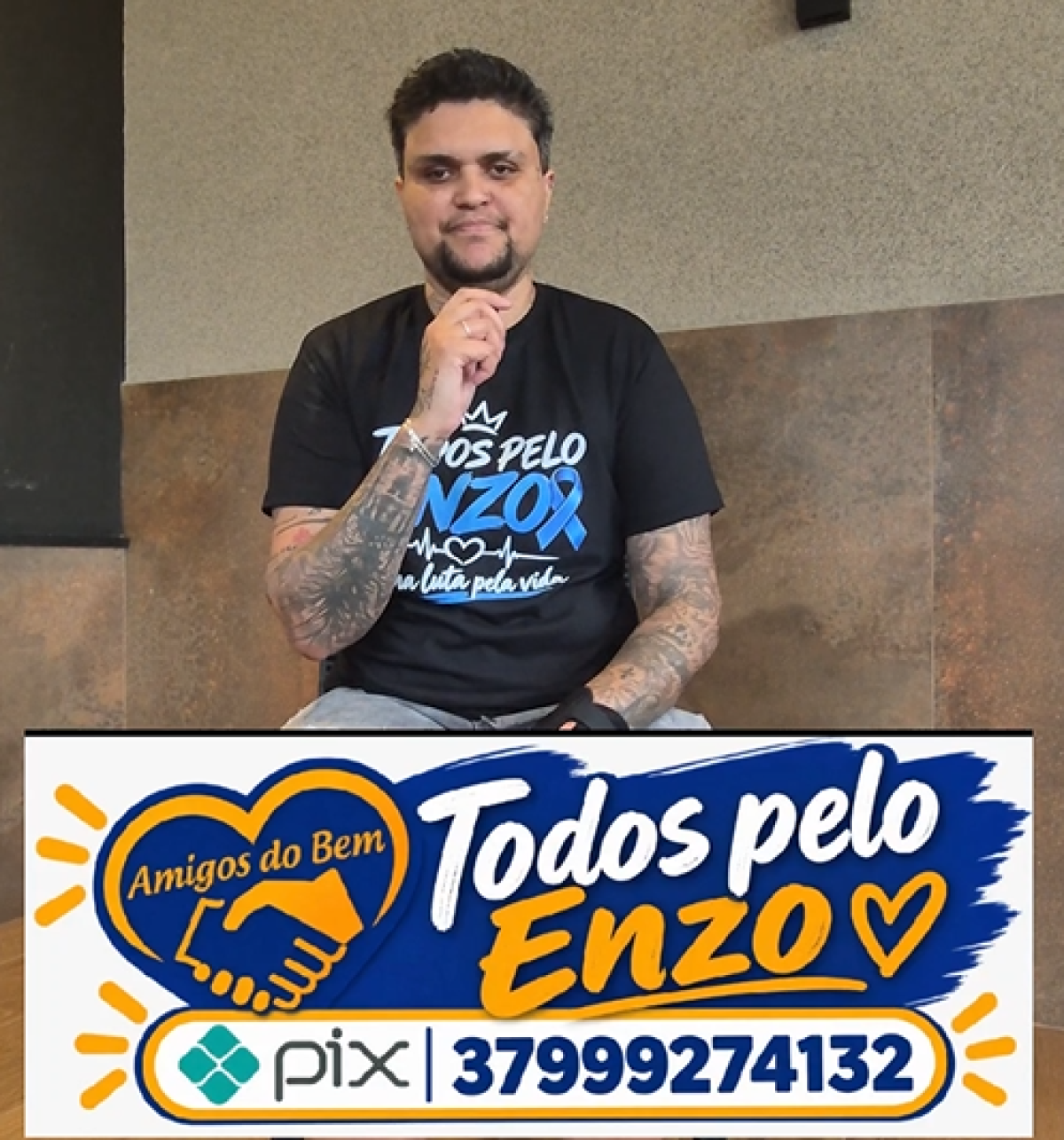 Todos pelo Enzo: tratamento urgente contra doença grave mobiliza amigos e familiares