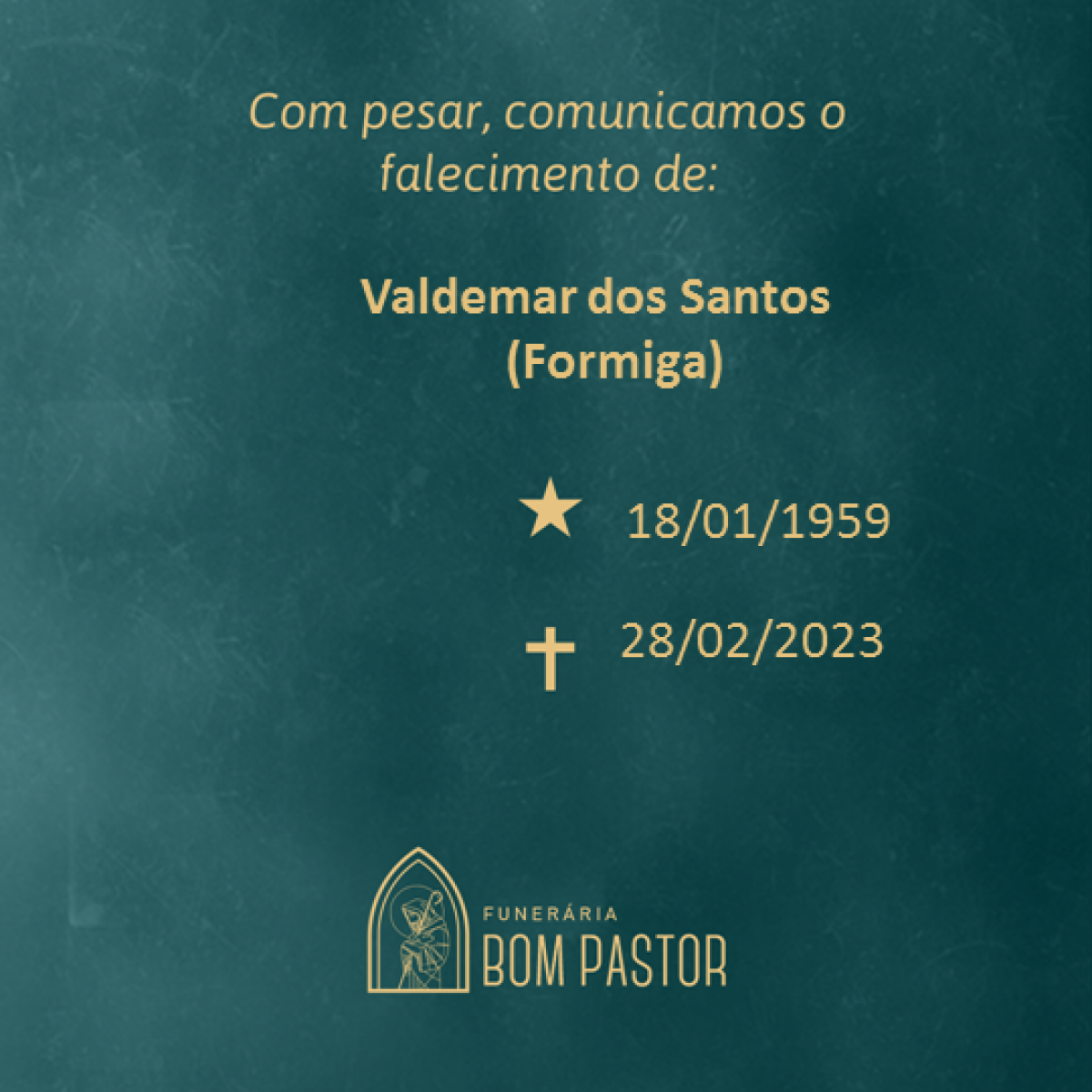 Valdemar dos Santos ( Formiga)