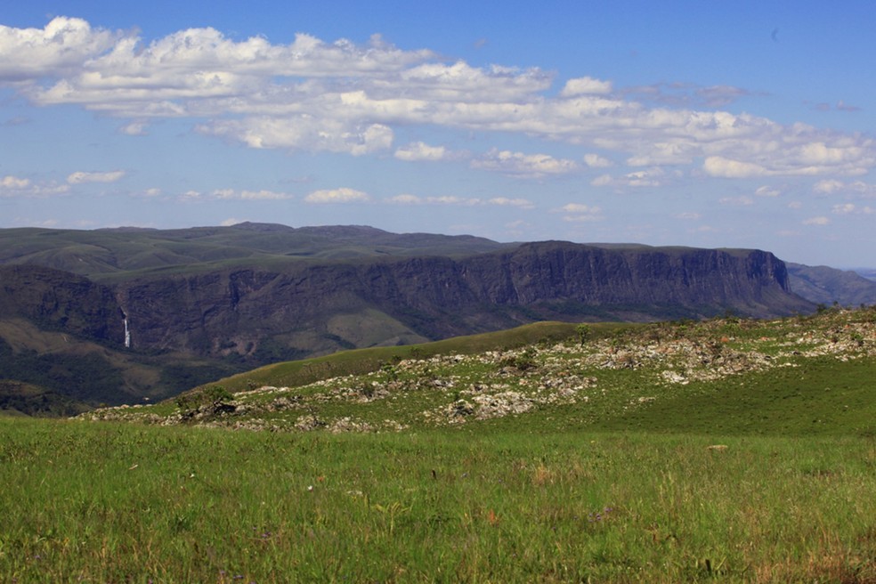 Vista da Serra da Canastra em São Roque de Minas — Foto: Acervo Parque Nacional da Serra da Canastra/Icmbio